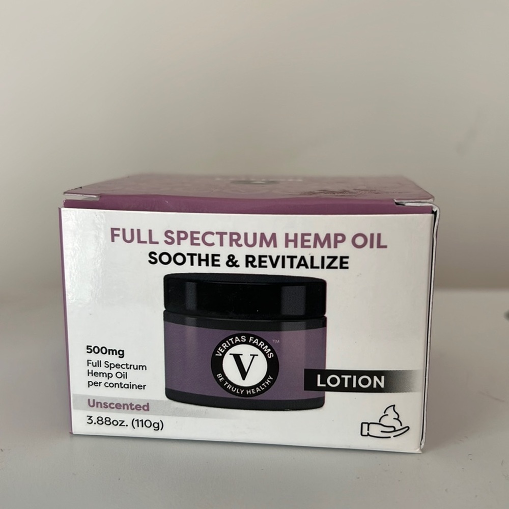 Veritas Farms full spectrum lotion unscented exp 12/20
